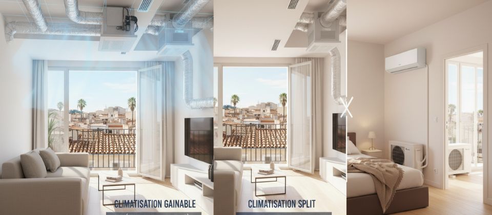 Climatisation gainable ou split à Perpignan